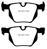 EBC 07-10 BMW X5 3.0 Ultimax2 Rear Brake Pads thumbnail 1