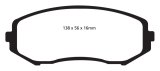 EBC 08+ Suzuki Grand Vitara 2.4 Greenstuff Front Brake Pads thumbnail 1