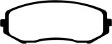 EBC 08+ Suzuki Grand Vitara 2.4 Greenstuff Front Brake Pads thumbnail 2