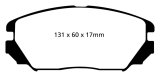 EBC 08-09 Hyundai Azera 3.3 Redstuff Front Brake Pads thumbnail 6