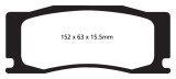 EBC 08-09 Jaguar XKR 4.2 Supercharged (Portfolio) Yellowstuff Front Brake Pads thumbnail 1