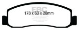 EBC 08-10 Ford F250 (inc Super Duty) 5.4 (2WD) Yellowstuff Front Brake Pads thumbnail 5