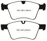EBC 08-10 Mercedes-Benz GL320 3.0 TD (373mm Front Rotors) Yellowstuff Front Brake Pads thumbnail 2