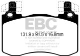 EBC 2017+ Kia Stinger 3.3L Twin Turbo Redstuff Front Brake Pads thumbnail 2