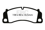 EBC 13-15 Porsche 911 (991) GT3 3.8L (Cast Iron Rotor Only) Bluestuff Front Brake Pads thumbnail 8