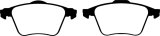 EBC 08-10 Volvo S60 2.5 Turbo T5 Redstuff Front Brake Pads thumbnail 7
