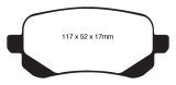 EBC 08-11 Chrysler Town & Country 3.3 Yellowstuff Rear Brake Pads thumbnail 1