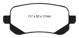 EBC 08-11 Chrysler Town & Country 3.3 Yellowstuff Rear Brake Pads thumbnail 2