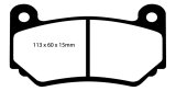 EBC 08-11 Lotus Exige 1.8 Supercharged (240) Yellowstuff Front Brake Pads thumbnail 2