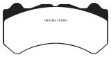 EBC 08-11 Nissan GT-R (R35) 3.8 Twin Turbo (Cast Iron Rotors) Yellowstuff Front Brake Pads thumbnail 1
