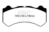 EBC 08-11 Nissan GT-R (R35) 3.8 Twin Turbo (Cast Iron Rotors) Yellowstuff Front Brake Pads thumbnail 7