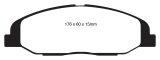 EBC 08-13 Cadillac CTS 3.0 Redstuff Front Brake Pads thumbnail 1