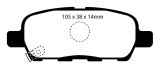 EBC 08-13 Infiniti EX35 3.5 Ultimax2 Rear Brake Pads thumbnail 1