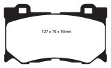 EBC 08-13 Infiniti FX50 5.0 Redstuff Front Brake Pads thumbnail 3