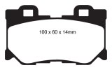 EBC 08-13 Infiniti FX50 5.0 Redstuff Rear Brake Pads thumbnail 1