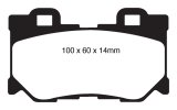 EBC 08-13 Infiniti FX50 5.0 Redstuff Rear Brake Pads thumbnail 2
