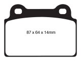 EBC 08-16 Mitsubishi Lancer Evo 10 2.0 Turbo (1 piece rotor) Bluestuff Rear Brake Pads thumbnail 1