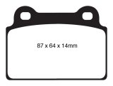 EBC 08-16 Mitsubishi Lancer Evo 10 2.0 Turbo (1 piece rotor) Bluestuff Rear Brake Pads thumbnail 2