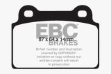 EBC 08-16 Mitsubishi Lancer Evo 10 2.0 Turbo (1 piece rotor) Bluestuff Rear Brake Pads thumbnail 7