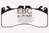 EBC 09+ Lexus LS460 4.6 Sport Greenstuff Front Brake Pads thumbnail 6