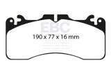 EBC 09+ Lexus LS460 4.6 Sport Redstuff Front Brake Pads thumbnail 7
