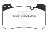 EBC 2018+ BMW M5 4.4TT (F90) Redstuff Front Brake Pads thumbnail 8