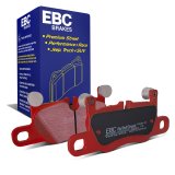 EBC 2016+ Porsche 911 (991/2 w/Cast Iron Rotors) 3.0TT Carrera Redstuff Rear Brake Pads thumbnail 1