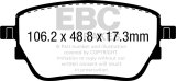 EBC 2019+ Mercedes-Benz A220 Sedan (V177) 2.0L Turbo Redstuff Rear Brake Pads thumbnail 2