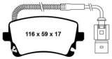 EBC 09-11 Audi A6 Quattro 3.0 Supercharged Redstuff Rear Brake Pads thumbnail 1