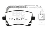 EBC 09-11 Audi A6 Quattro 3.0 Supercharged Redstuff Rear Brake Pads thumbnail 6
