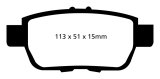 EBC 09-14 Acura TL 3.5 Yellowstuff Rear Brake Pads thumbnail 1