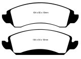 EBC 09-14 Cadillac Escalade 6.0 Hybrid Yellowstuff Front Brake Pads thumbnail 1