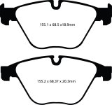 EBC 10+ BMW 535i 3.0 Turbo (F10) Greenstuff Front Brake Pads thumbnail 1