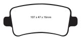EBC 10+ Buick Allure (Canada) 3.0 Yellowstuff Rear Brake Pads thumbnail 2