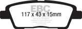 EBC 10-11 Hyundai Genesis 3.8 Greenstuff Rear Brake Pads thumbnail 4