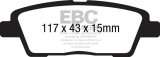 EBC 10-11 Hyundai Genesis 3.8 Ultimax2 Rear Brake Pads thumbnail 5
