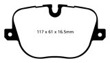 EBC 10-12 Land Rover Range Rover 5.0 Supercharged Greenstuff Rear Brake Pads thumbnail 2