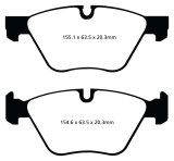 EBC 11+ BMW 528 2.0 Turbo (F10) Greenstuff Front Brake Pads thumbnail 1