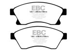 EBC 11+ Chevrolet Cruze 1.4 Turbo (10.9 inch front rotor) Yellowstuff Front Brake Pads thumbnail 1