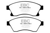 EBC 11+ Chevrolet Cruze 1.4 Turbo (10.9 inch front rotor) Yellowstuff Front Brake Pads thumbnail 5