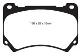 EBC 11+ Hyundai Equus 4.6 Yellowstuff Front Brake Pads thumbnail 2