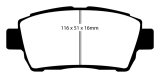 EBC 11-15 Scion IQ 1.3 Yellowstuff Front Brake Pads thumbnail 1