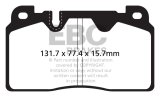 EBC 12+ Audi Q5 2.0 Turbo (Brembo) Redstuff Front Brake Pads thumbnail 4