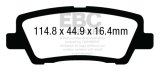 EBC 12+ Cadillac ATS 2.0 Turbo Yellowstuff Rear Brake Pads thumbnail 5