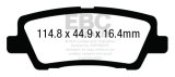 EBC 12+ Cadillac ATS 2.0 Turbo Yellowstuff Rear Brake Pads thumbnail 6