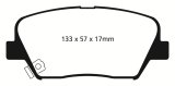 EBC 12+ Hyundai Azera 3.3 Yellowstuff Front Brake Pads thumbnail 1