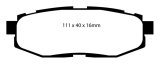 EBC 12+ Scion FR-S 2 Redstuff Rear Brake Pads thumbnail 1