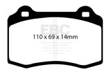 EBC Racing 92-00 Dodge Viper 8.0 RP-X Front Brake Pads thumbnail 2