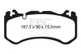EBC Racing 13-14 Audi RS7 4.0L Twin Turbo (Cast Iron Rotors w/Round Weights) RP-X Front Brake Pads thumbnail 2