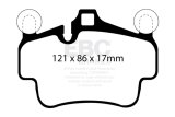 EBC Racing 07-08 Porsche 911 (997) Carrera 2 3.6L (Cast Iron Rotor Only) RP-X Front Brake Pads thumbnail 3
